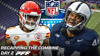 2024 NFL Combine Day Two Recap  PFF [upl. by Sherris]