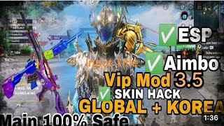 PUBG MOBILE HACK 35 PREMIUM  VIP ESP  AIMBOT  NO RECOİL All Cheats NEW VERSİON 35 GLKRBGMI [upl. by Josias]