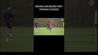 Amorim First Session manchesterunited manutd football [upl. by Aneeres]