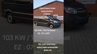 Opel Vivaro B Kasten L2 Doppelkabine Klima Navi AHK [upl. by Tori]