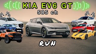 KIA EV6 GT VS FerrariR8RS3⚡️⚡️ [upl. by Enomsed]