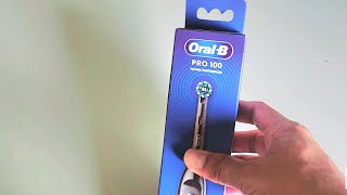 OralB Pro 100 Crossaction Electric Toothbrush Battery Powered [upl. by Malliw]