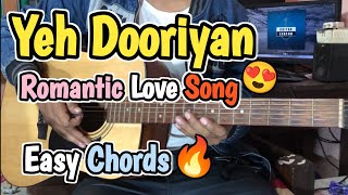 Yeh Dooriyan  Guitar Chords Lesson  Romantic Bollywood Song  Cover  Hindi  Mohit Chauhan love [upl. by Dierdre]