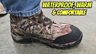 Runfun Boots Great Affordable Warm Waterproof Hunting Boots [upl. by Neyu]