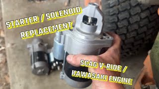 How To Replace Starter on Scag VRide [upl. by Ailyt]