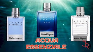 ACQUA ESSENZIALE ACQUA ESSENZIALE BLU Y ACQUA ESSENZIALE COLONIA DE SALVATORE FERRAGAMO RESEÑA [upl. by Atnahc]