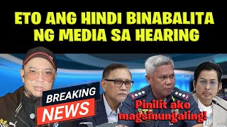 ETO ANG HINDI BINABALITA NG MEDIA SA HEARING [upl. by Plank]