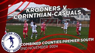 Match Highlights  Camberley Town v Corinthian Casuals  CCL Premier Division South  2nd Nov 2024 [upl. by Zile]