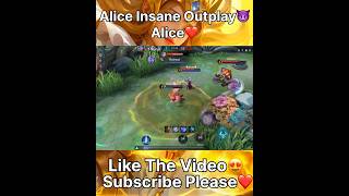 I will Never Forget This Play😈 Alice❤️ shorts mobilelegends mlbb mlbbcreatorcamp moba ml m6 [upl. by Eimme916]