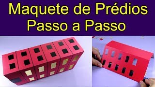 Como Fazer os Prédios da Nova Maquete  Passo a Passo [upl. by Evers]