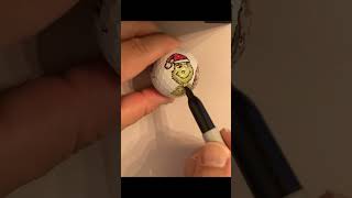 christmas stocking stuffer art drawing customized inspiration golf [upl. by Roland]