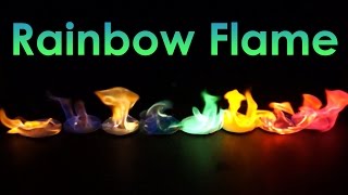 Rainbow Flame Coloured Fire Experiment [upl. by Ballinger]