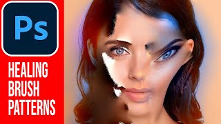 Photoshop Tutorial  Healing Brush Hidden Features For Beginners  Apply Patterns [upl. by Sotos]