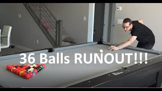 OVERSIZED 8 Ball rack  36 balls runout [upl. by Elwina]