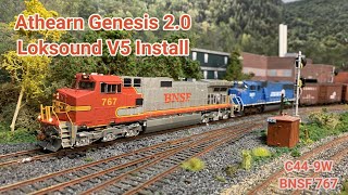 Athearn Genesis C449W Loksound V5 Install  BNSF 767 [upl. by Adamson]