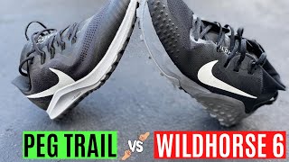 Nike Wildhorse 6 Vs Pegasus Trail Review [upl. by Nuahsel477]