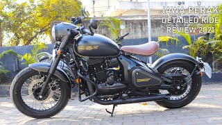 2021 New Jawa Perak BS6 Detailed Ride Review  New Features  Price amp Mileage  Jawa Perak BS6 [upl. by Derick]