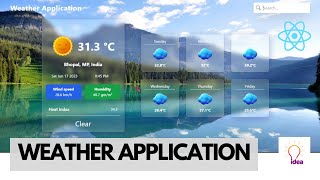 Weather Application in ReactJS  ReactJS Projects [upl. by Geer]