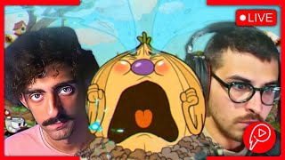 Poly e Mario Sturniolo VS i primi BOSS di CUPHEAD  Coop run su Cuphead 1 [upl. by Oriane]