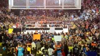 WWE WrestleMania 28  The Cell Lowers [upl. by Zulaledairam]