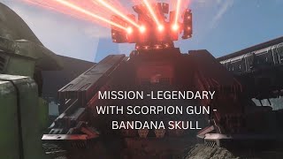 Halo Infinite Excavation site mission on Legendary with Scorpion gun amp bandana skull [upl. by Sairtemed]