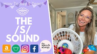 HOW TO SAY quotSquot SOUND AT HOME SPEECH THERAPY EXERCISES Speech Therapy for Toddler Lisp w Hand Cues [upl. by Eelah808]