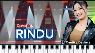 RINDU  Karaoke  Cantika Davinca [upl. by Wiltsey361]