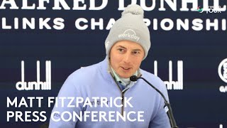 Matt Fitzpatrick Press Conference  2023 Alfred Dunhill Links Championship [upl. by Ecirum]