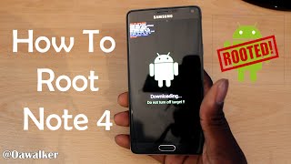 How to Root The Samsung Galaxy Note 4 CFAutoRoot [upl. by Zetneuq483]