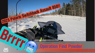 2023 Polaris switchback assault 850 desperate for powder [upl. by Dayle880]