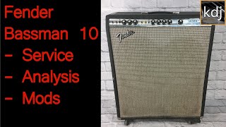 Fender Bassman 10  Service Repair Breakdown Tone Mods [upl. by Airyk522]