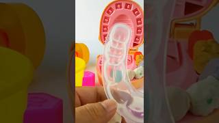 Dentes com o PlayDoh Dentista 🦷shorts playdoh unboxingvideo unboxing playdohdentista [upl. by Rugen322]