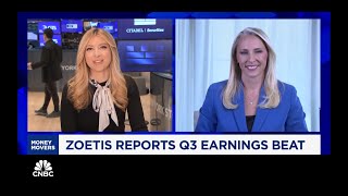 Zoetis CEO Kristin Peck on CNBC Money Movers Q3 2024 Earnings [upl. by Bonis]