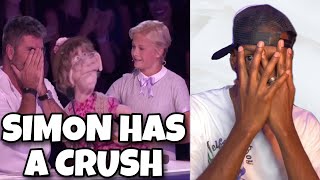 Darci Lynne Her Naughty OldLady Puppet Edna Makes Simon Cowell BLUSH AGT  Reaction [upl. by Ahseila369]