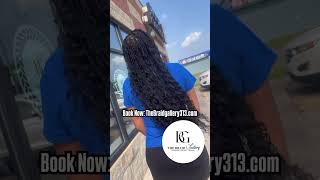 Boho Knotless braids knotlessbraids hairstyle braidgang bohoknotlessbraids [upl. by Ybbob]