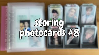 storing photocards 8 ♡ nct riize seventeen txt shinee exo ateez aespa amp more [upl. by Dumah298]