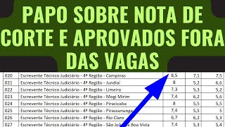 PAPO SOBRE NOTA DE CORTE E APROVADOS FORA DAS VAGAS Concurso Escrevente TJSP capital interior 2024 [upl. by Heidy]