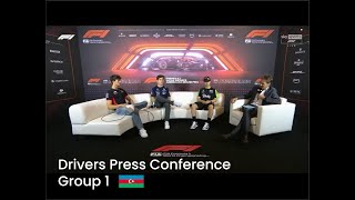 F1 Drivers Press Conference Group 1  AzerbaijanGP 2024 [upl. by Nessah422]