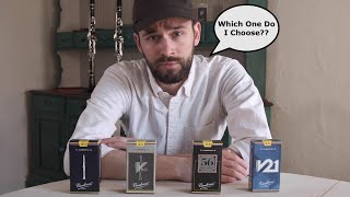 Review and Comparison Full Vandoren French Cut Bb Clarinet Reed Lineup [upl. by Itsyrc]