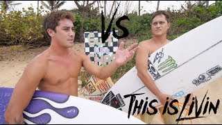 KOA ROTHMAN vs MAKUA ROTHMAN Surf off [upl. by Hahnert]