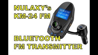 Instant SMART CAR Nulaxy KM24 Bluetooth FM Transmitter Unboxing SetUp amp Review [upl. by Wiese]