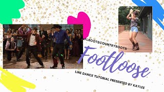 Footloose  BeginnerIntermediate Line Dance Tutorial and Demo [upl. by Eednam]