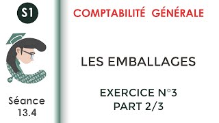 Les Emballages Exercice corrigé N°3 23 Comptabilitégénérale1 [upl. by Sirrap662]