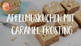 Apfelmuskuchen mit CaramelFrosting Rezept Chochdoch mit Oli [upl. by Eneladgam948]