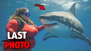 This 300 Pound Woman Tried to Pet a Great White Shark [upl. by Skill]