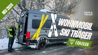 Skiträger Wohnmobil  Neuheit 2024 von PUSHrack auch für Snowboard [upl. by Carolee]