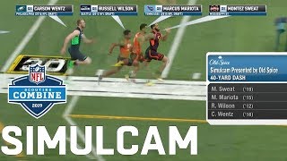 40Yard Dash Simulcam Sweat vs AB OBJ amp Zeke  Nick vs Joey Bosa amp More [upl. by Orlantha173]