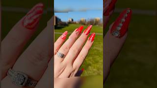 Coral Marble Design For Nails Full Tutorial On My YouTube Channel coral shors nails marble [upl. by Ahsuoj911]