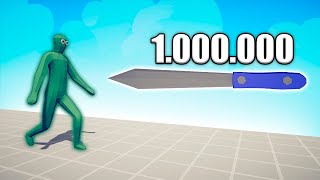 1000000 DAMAGE KNIFE vs ZOMBIE UNITS  TABS  Totally Accurate Battle Simulator 2024 [upl. by Aden255]