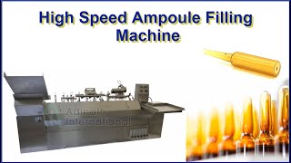 High Speed Ampoule Filling Machine Eight Head Ampoule Filling Machine [upl. by Lertnahs]